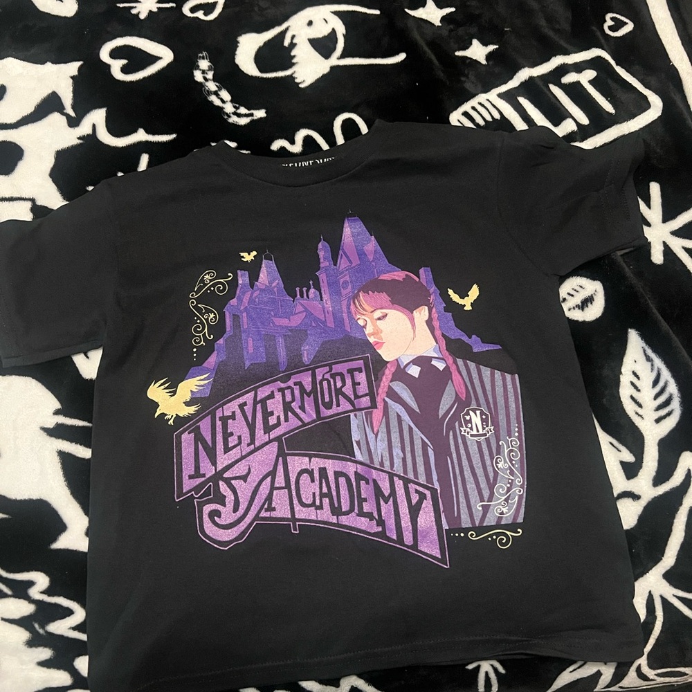 Black and Purple Neverland Sanctum Graphic Tee